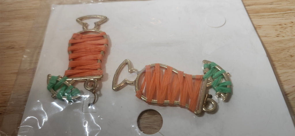 Forever 21 Orange Cup Dangle Earrings.