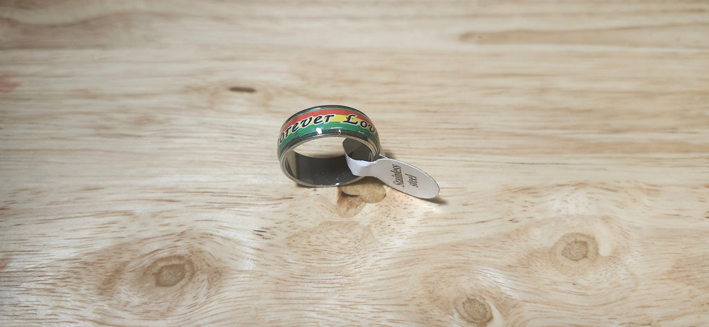 One Love Eternal Stainless Steel Ring Size 17mm