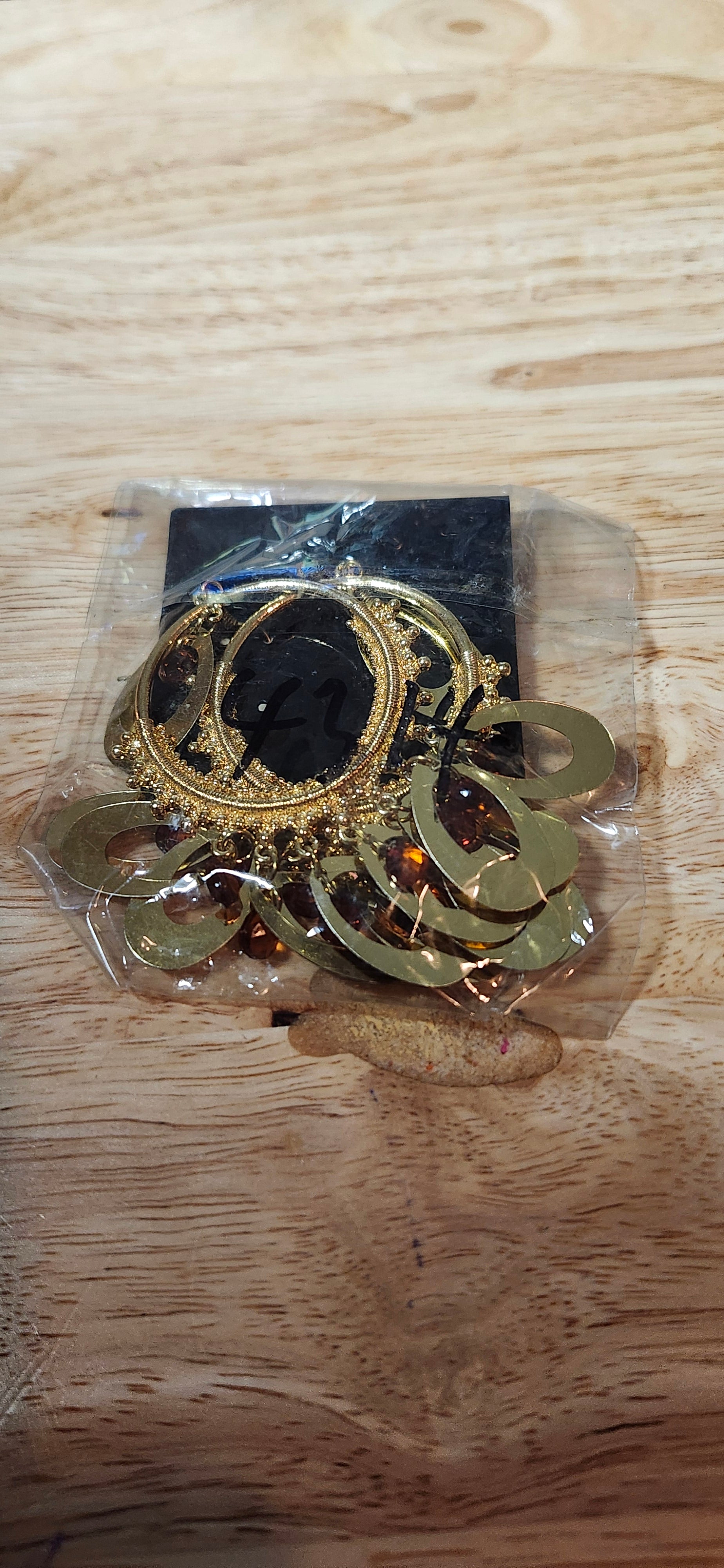 Citi Trends Gold Bohemian Hoop Dangle Earrings