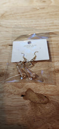 Handmade Jewelry Pink Crystal Dangle Earrings