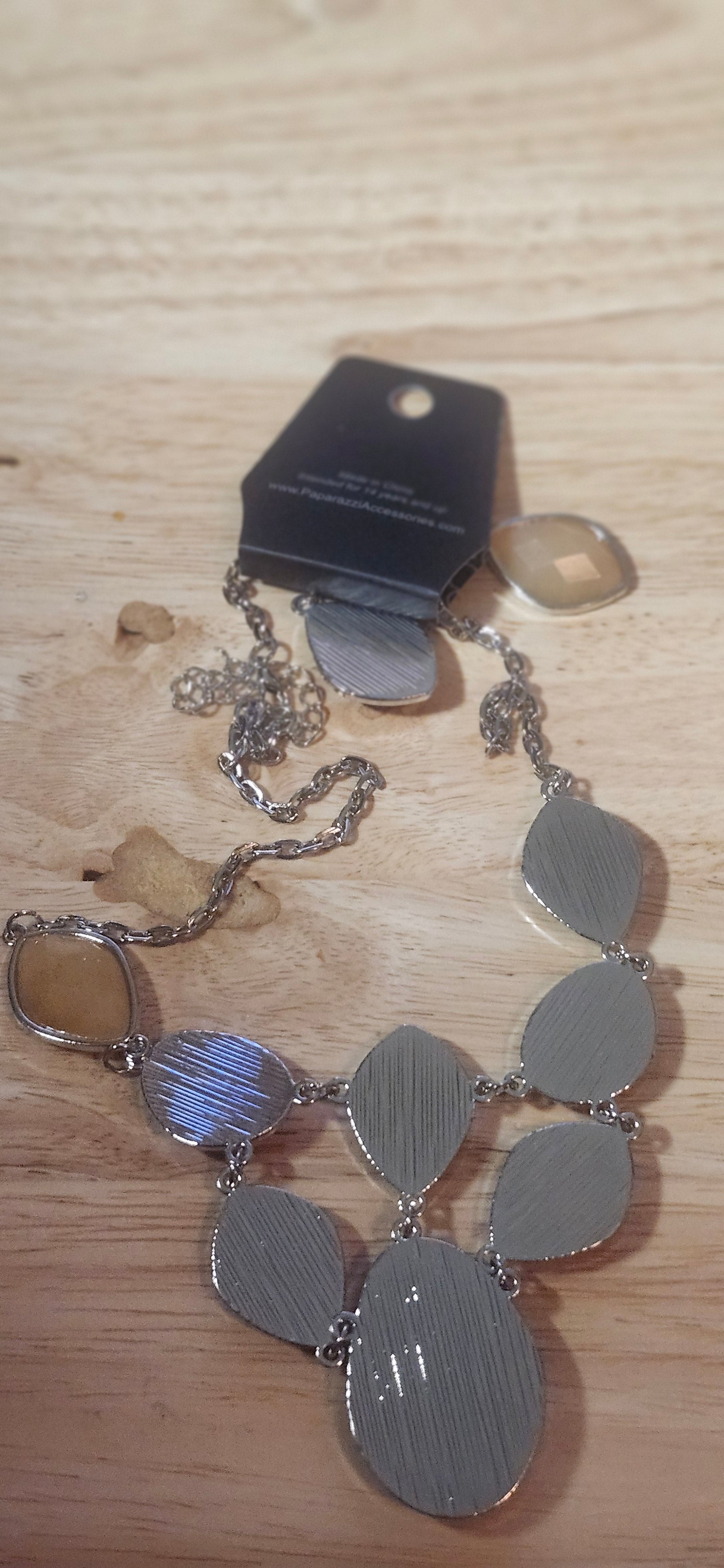 Paparazzi Opulently Oracle Brown Necklace W Earrings