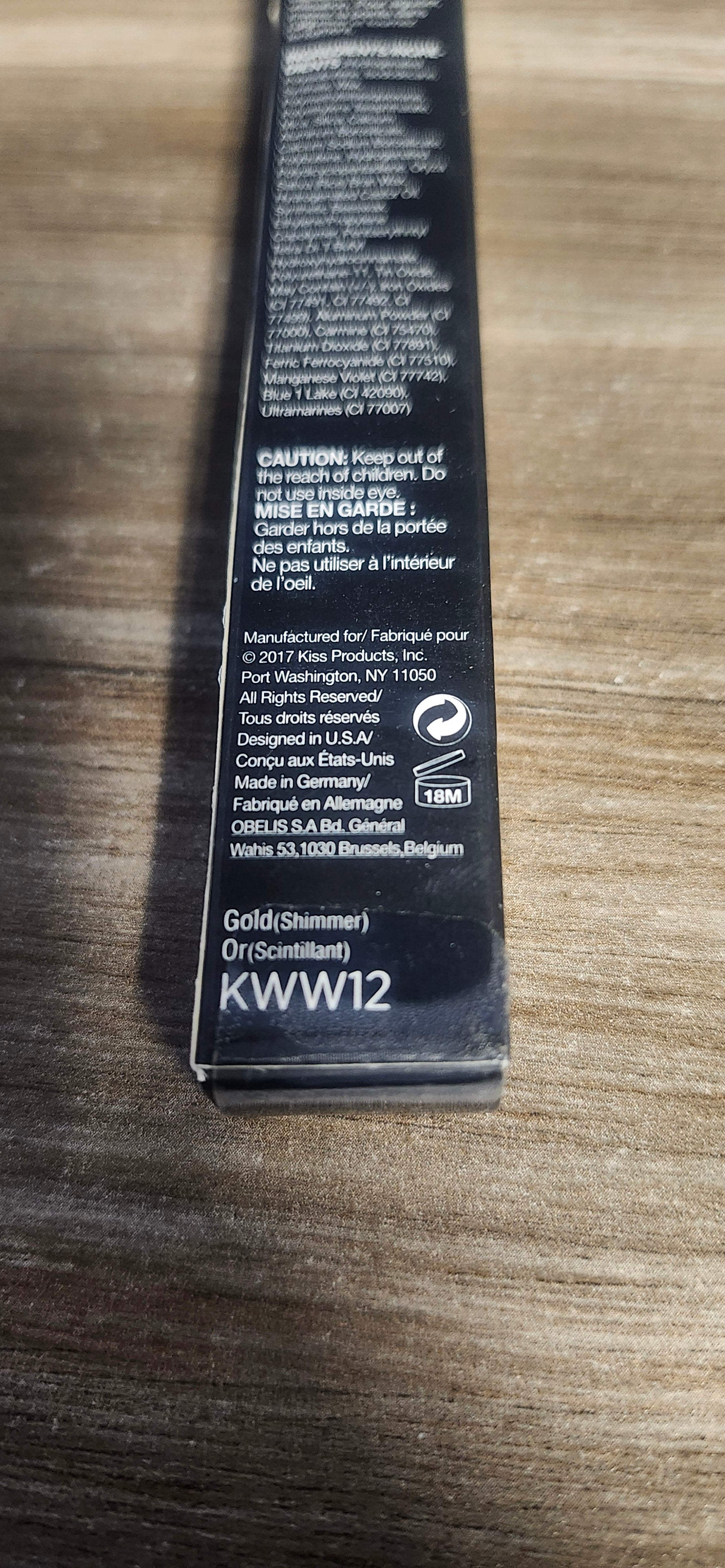 KISS New York Waterproof Wonders Shimmer Eyeliner #KWW12 Gold Or