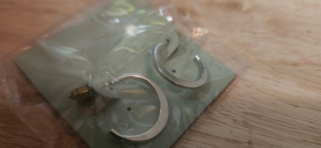 Maurice's Silver Hoop Dangle Earrings