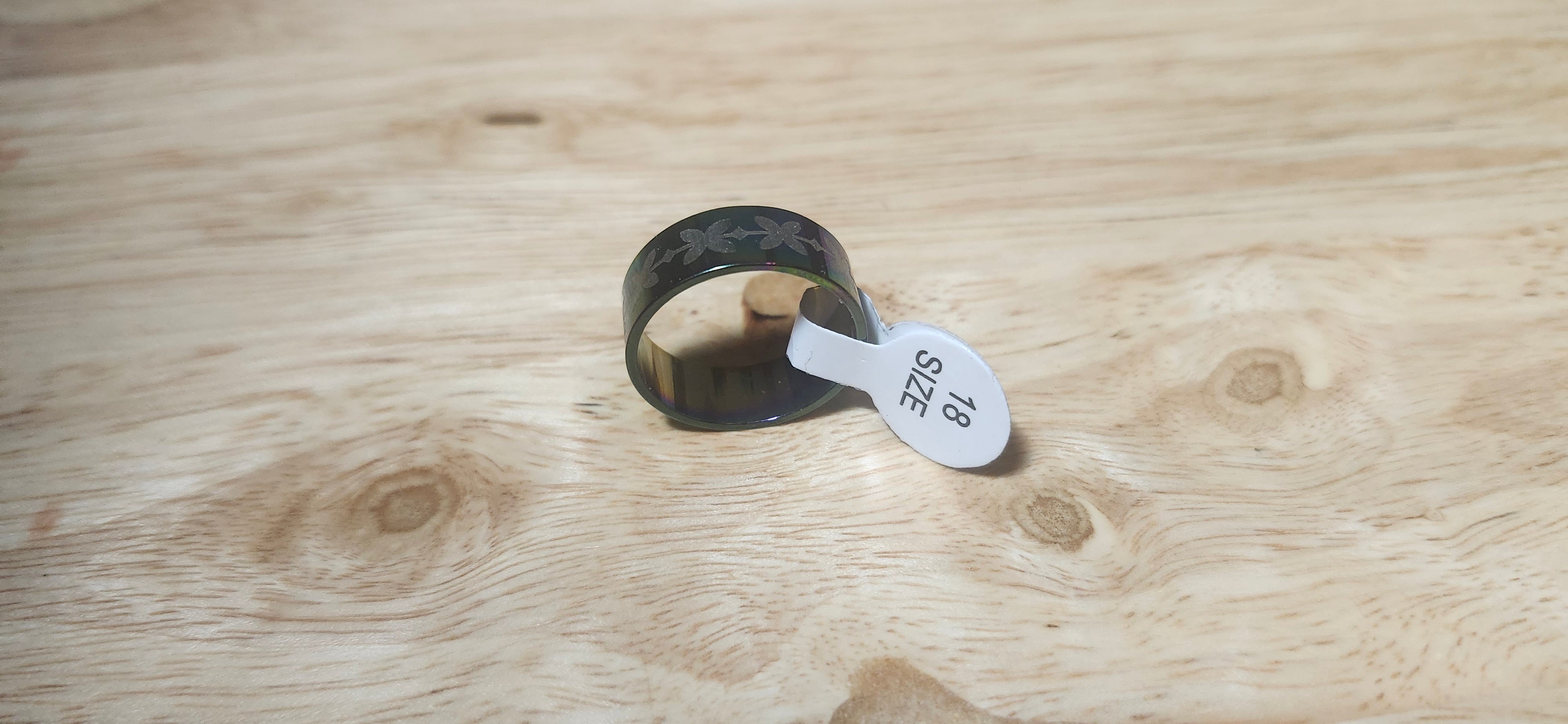 Aura Bloom Stainless Steel Ring Size 18mm