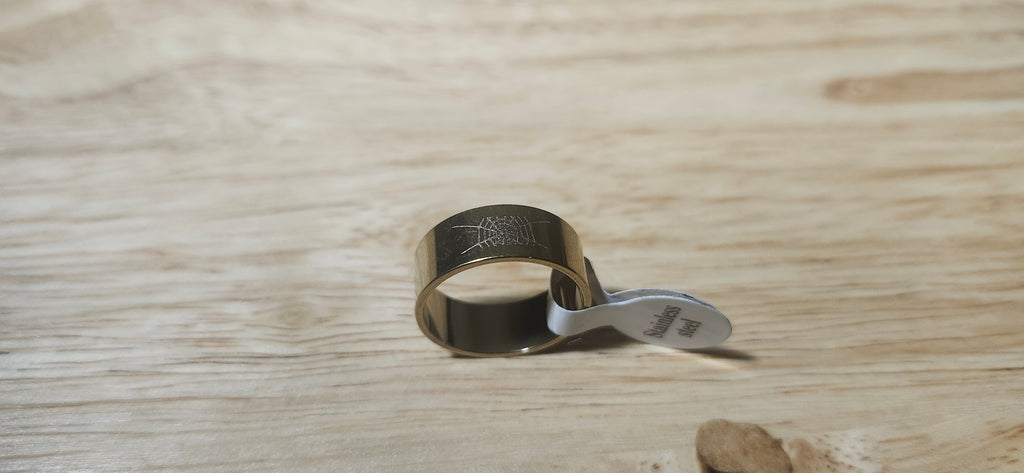 Nightspun Gold Stainless Steel Ring Size 17mm