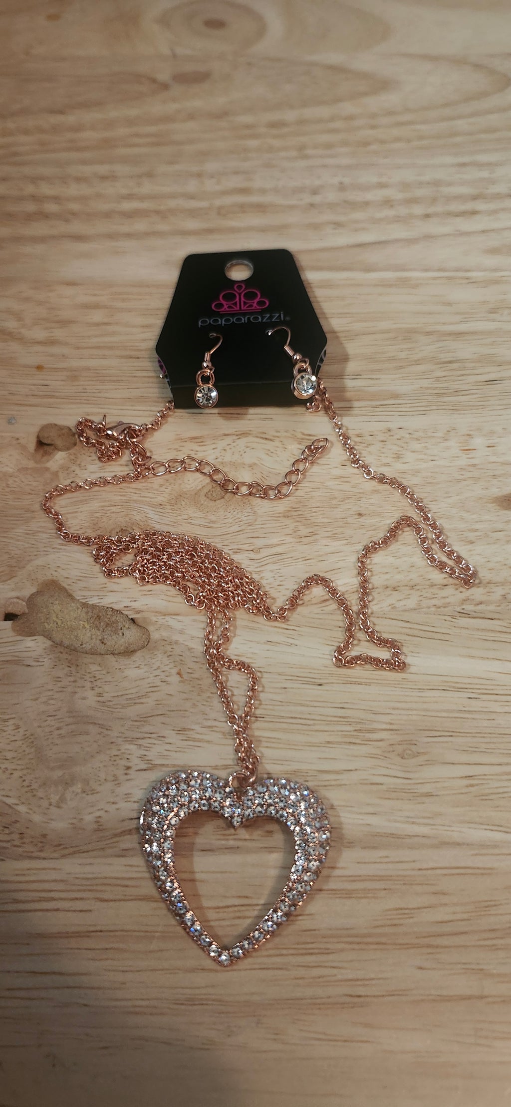 Paparazzi Cupid Charisma Copper Necklace W Earrings
