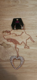 Paparazzi Cupid Charisma Copper Necklace W Earrings