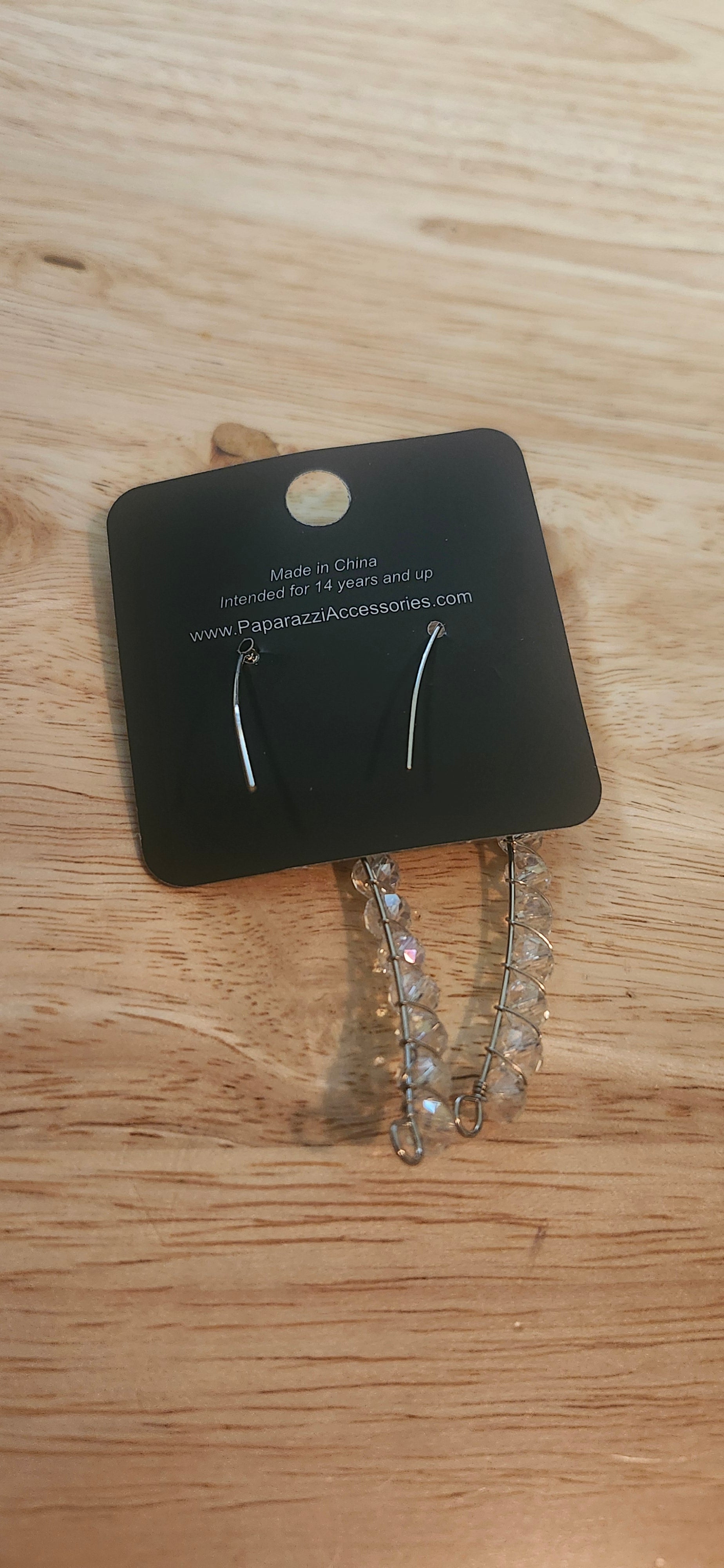 Paparazzi GLOW Hanging Fruit White Post Earrings