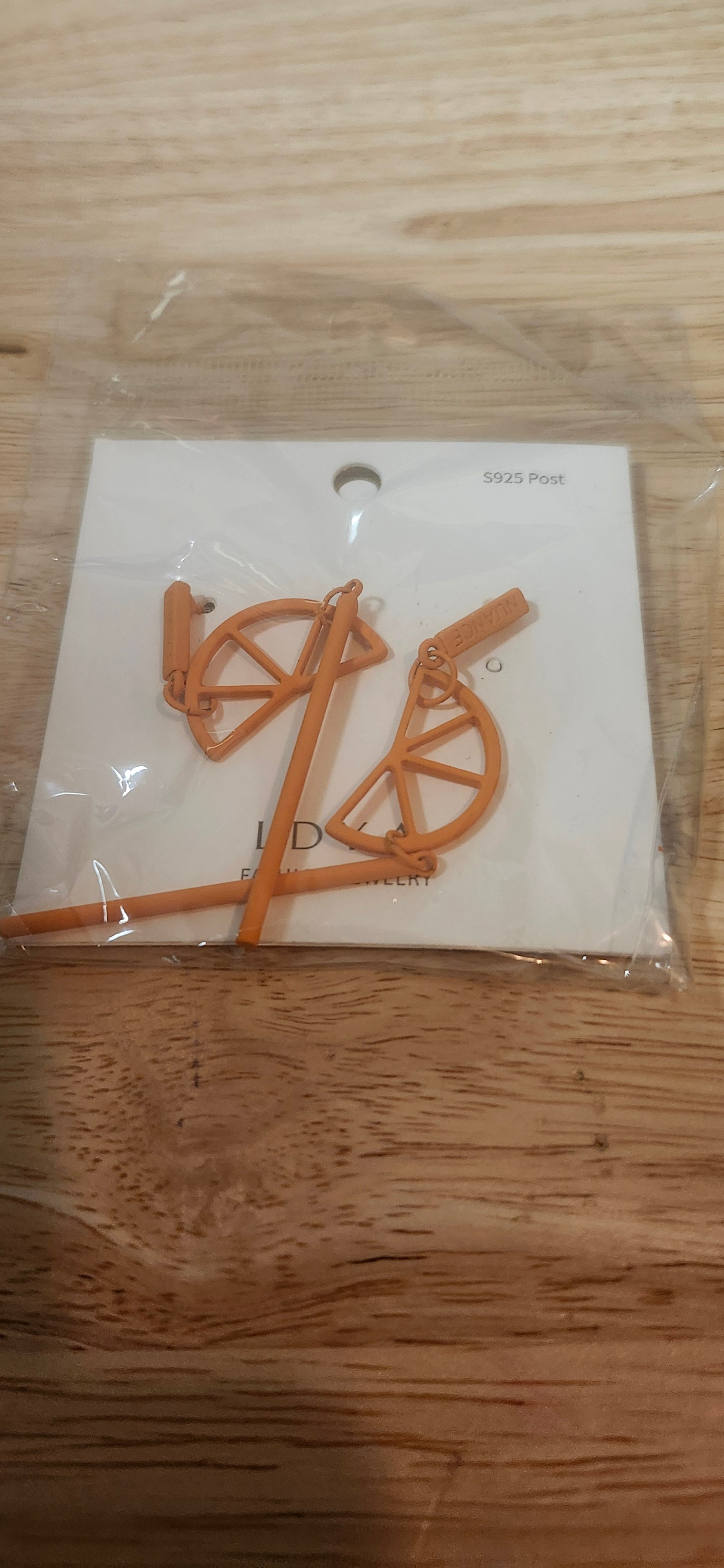 LDYA Citrus/Orange Slice Dangle Earrings