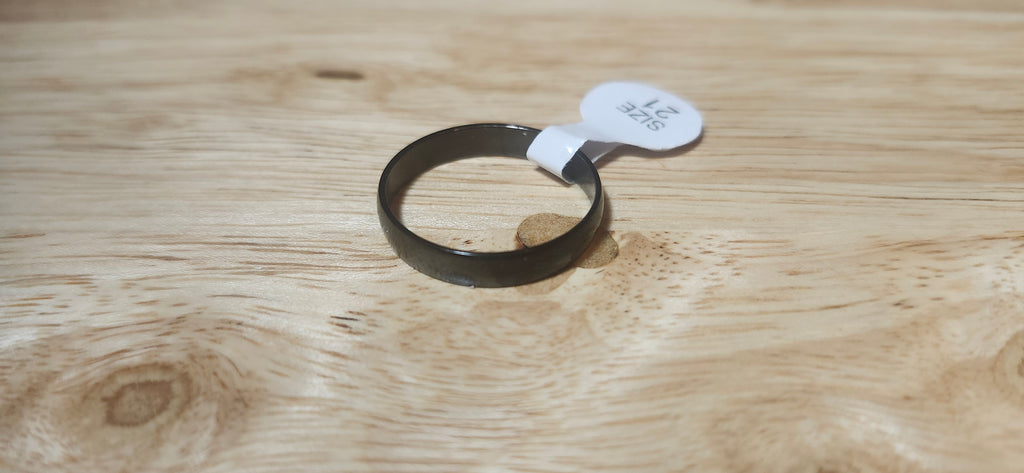 Midnight Alloy Stainless Steel Ring Size 21mm