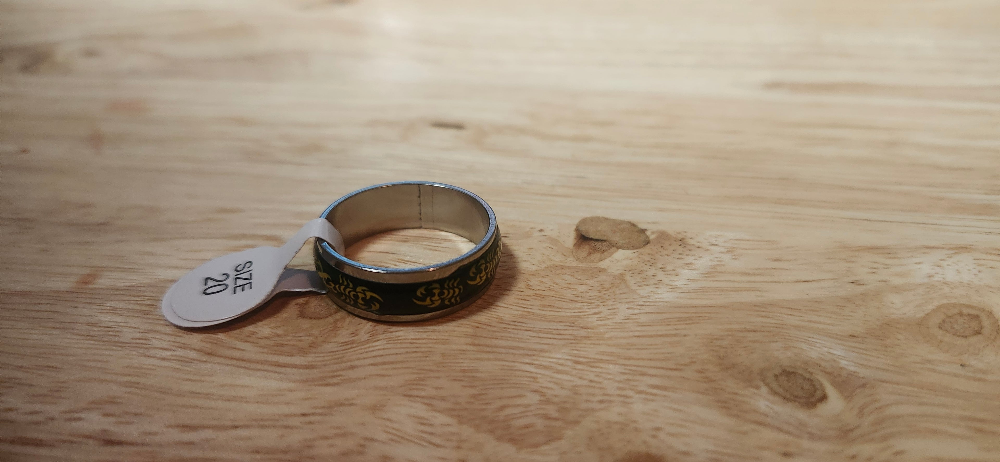 Black Scorpian Stainless Steel Ring Size 20mm