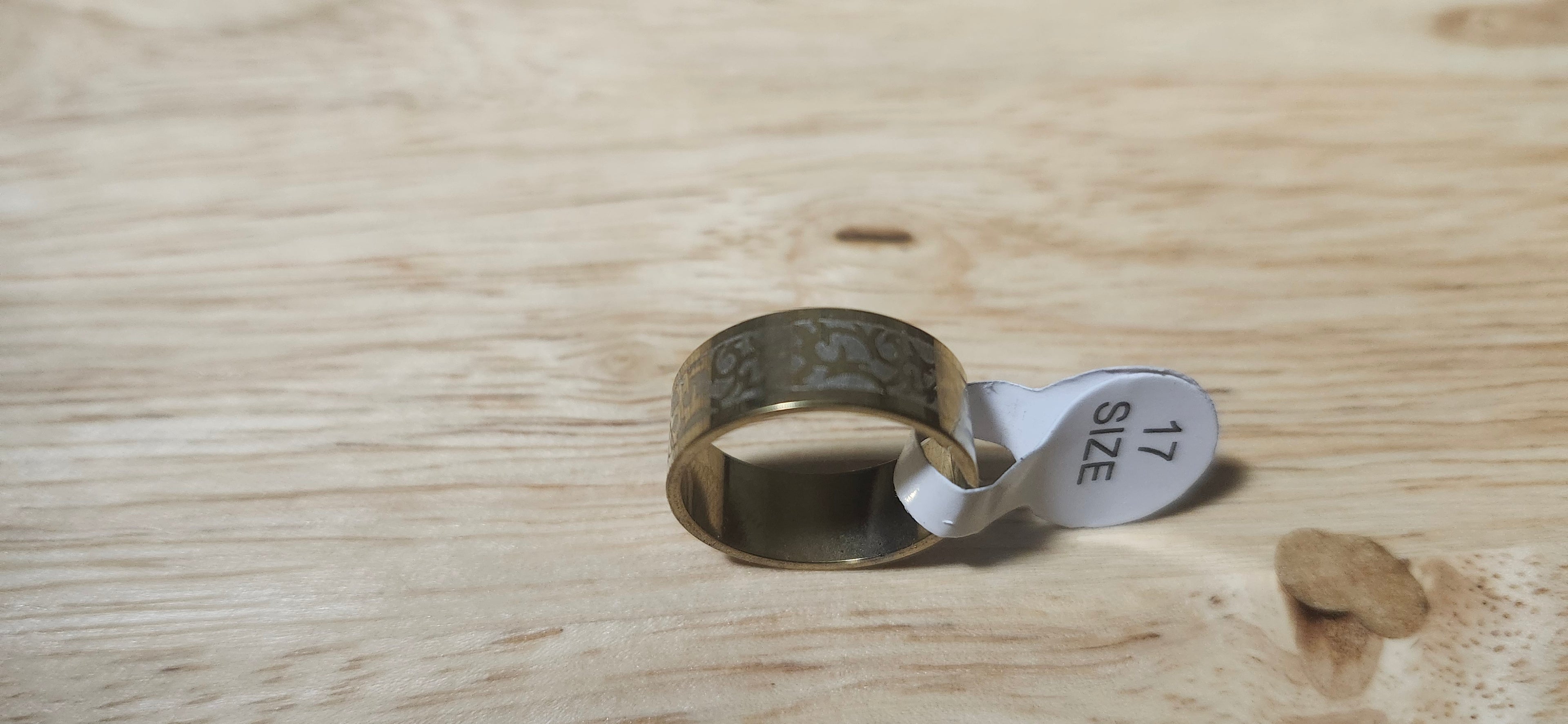 Aurelian Vine Stainless Steel Ring Size 17mm