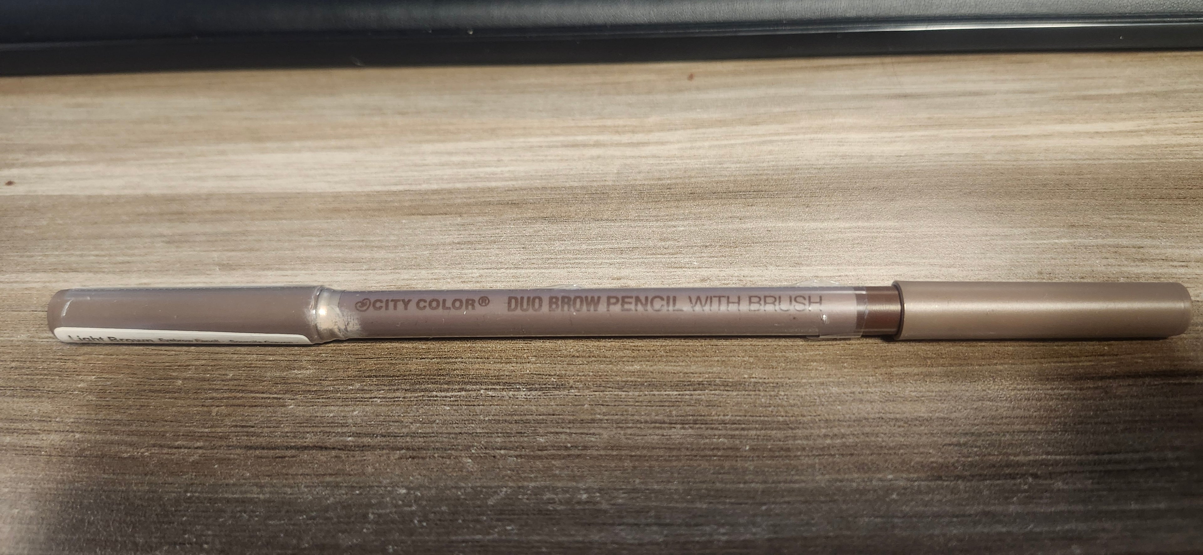 City Color Duo Brow Pencil W Brush Light Brown