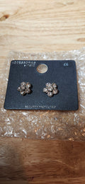 Accessories By Next Silver Jeweled Star Stud Earrings