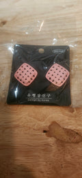 Design by Korea Pink Woven Earrings