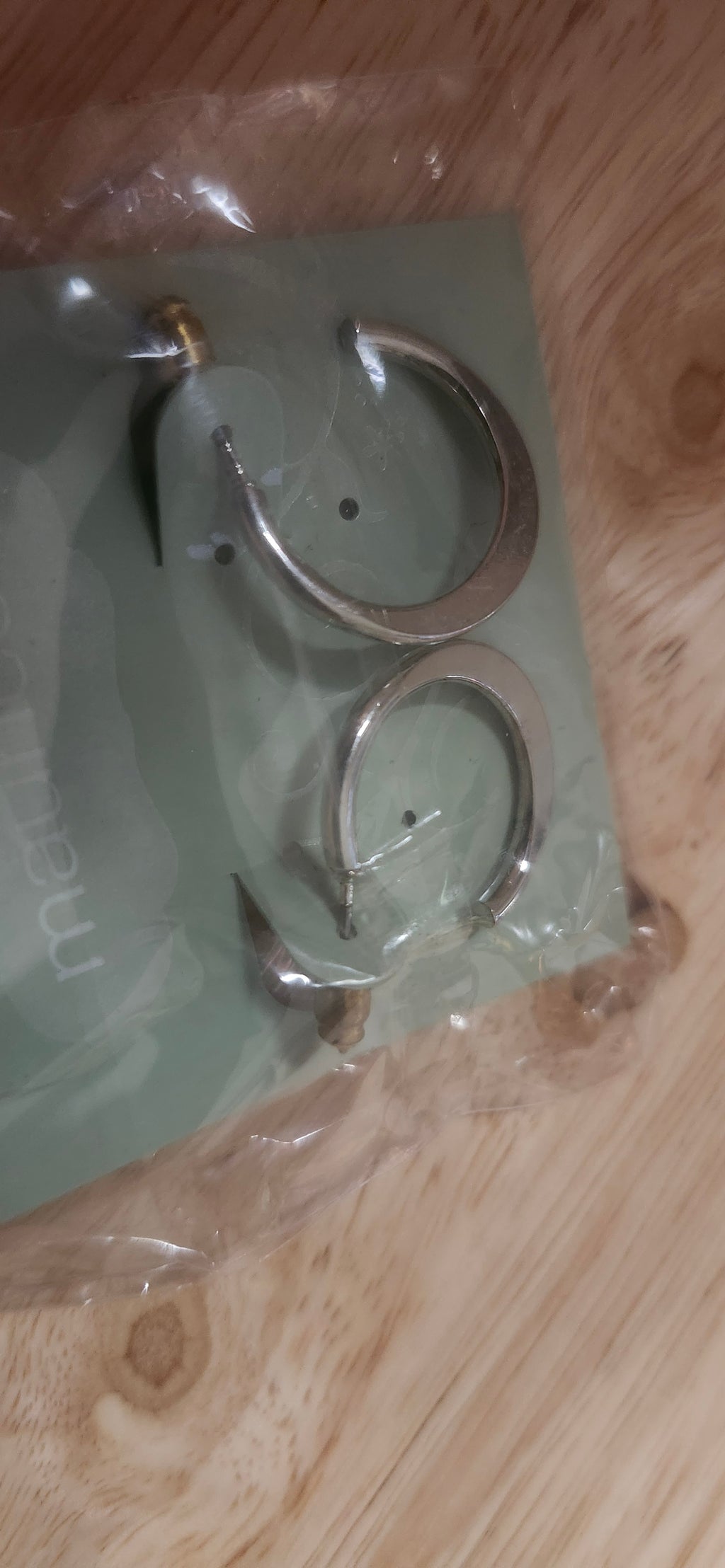 Maurice's Silver Hoop Dangle Earrings