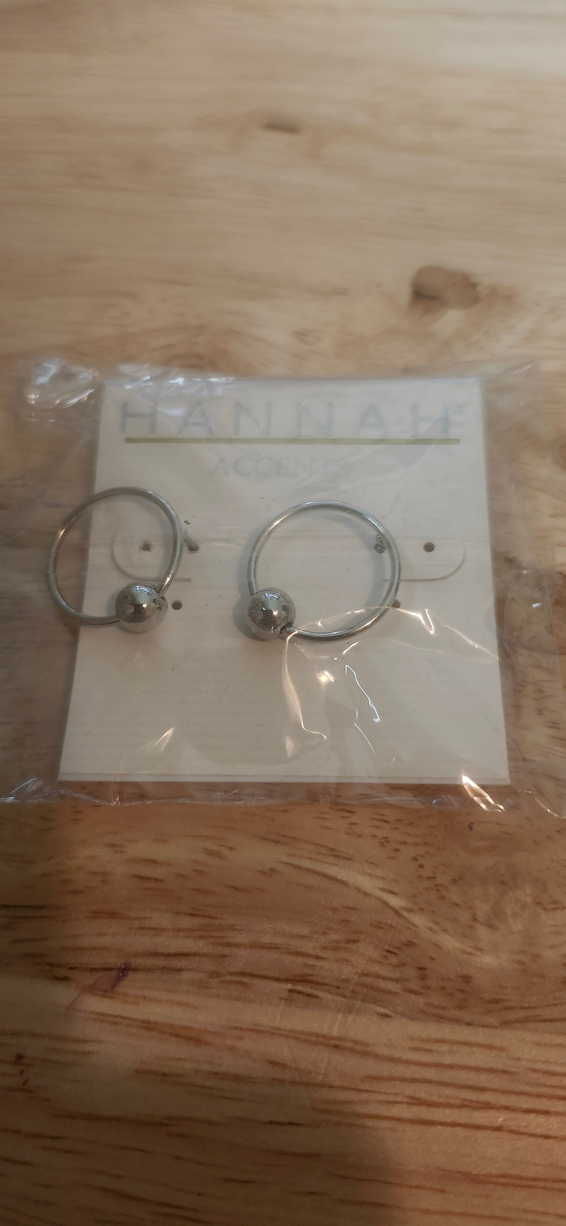 Hannah Accents Silver Ball Earrings