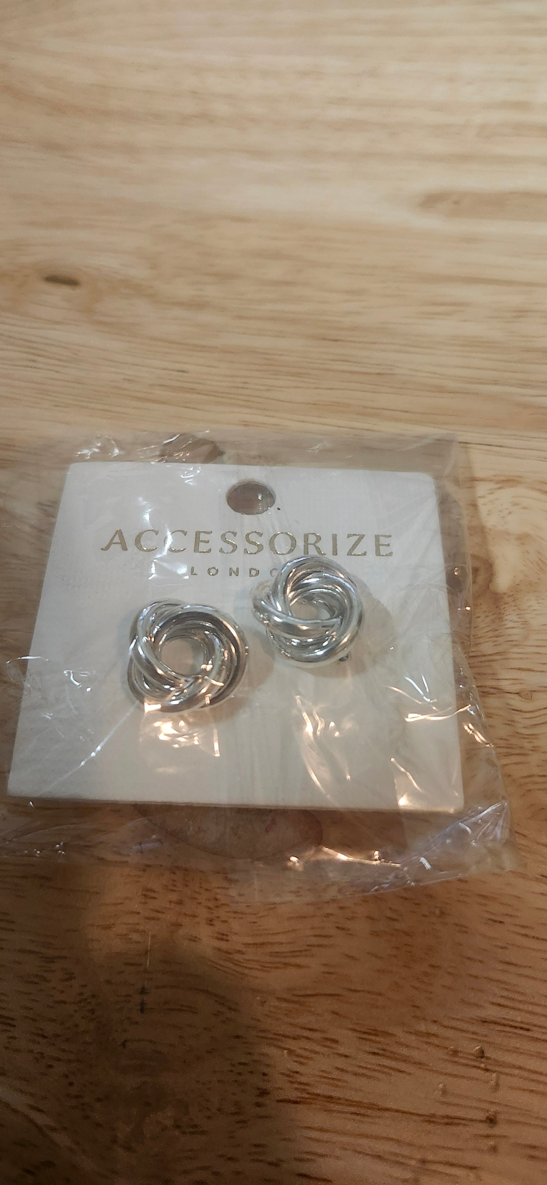 Accessorize London Silver Overlaying Stud Earrings