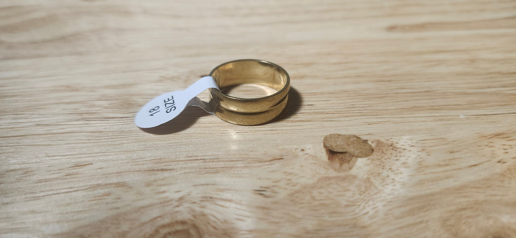 Golden Valley Stainless Steel Ring Size 18mm