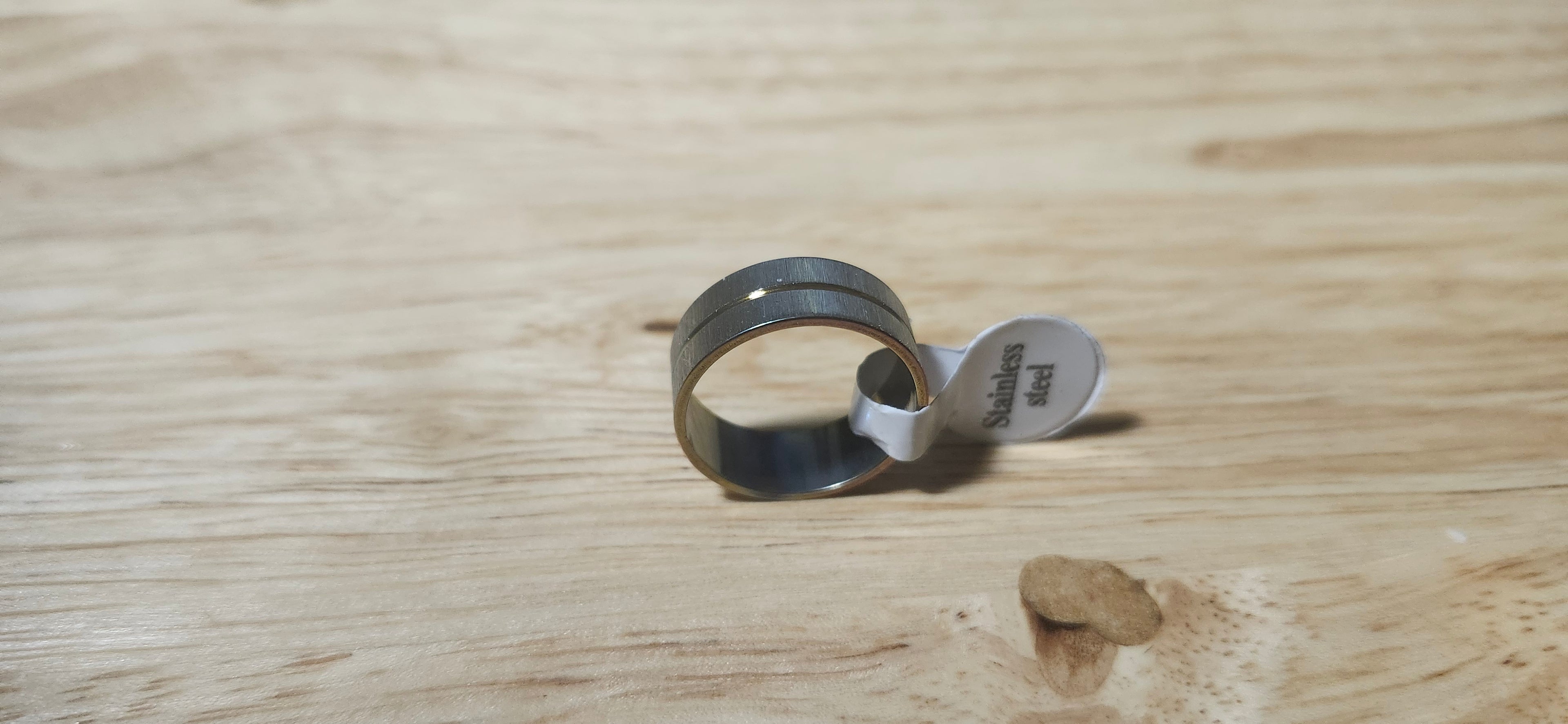 Ironclad Gold Stainless Steel Ring Size 17mm