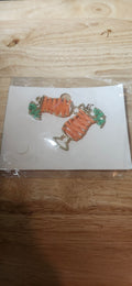 Forever 21 Orange Cup Dangle Earrings.