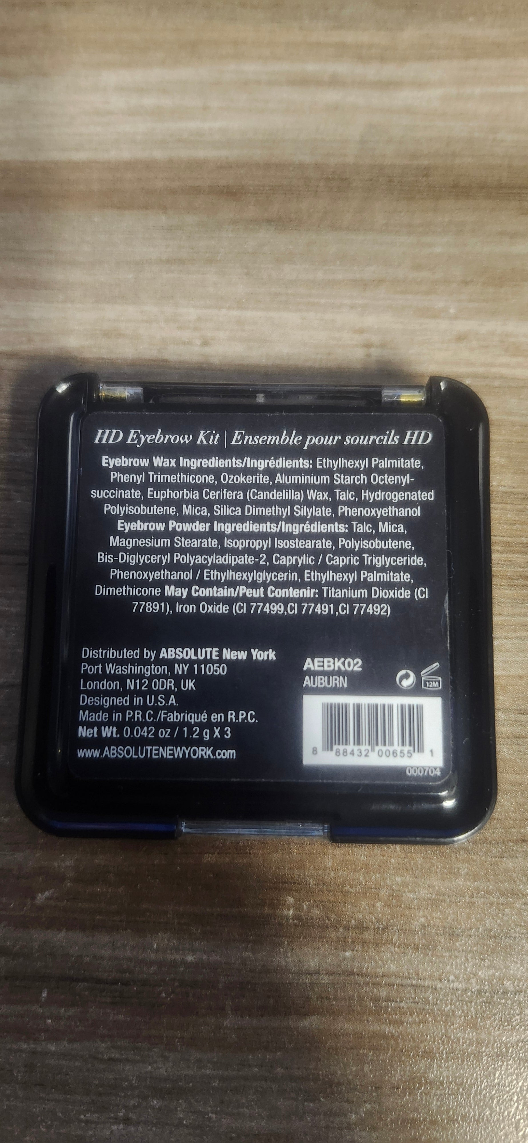 Absolute New York  HD Eyebrow Kit #02