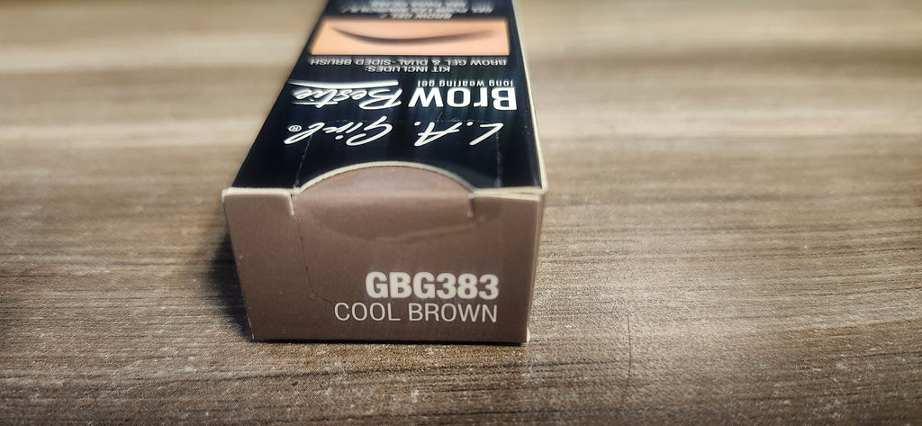 L.A. Girl Brow Bestie Long Wearing Gel 2 Piece Kit #383 Cool Brown