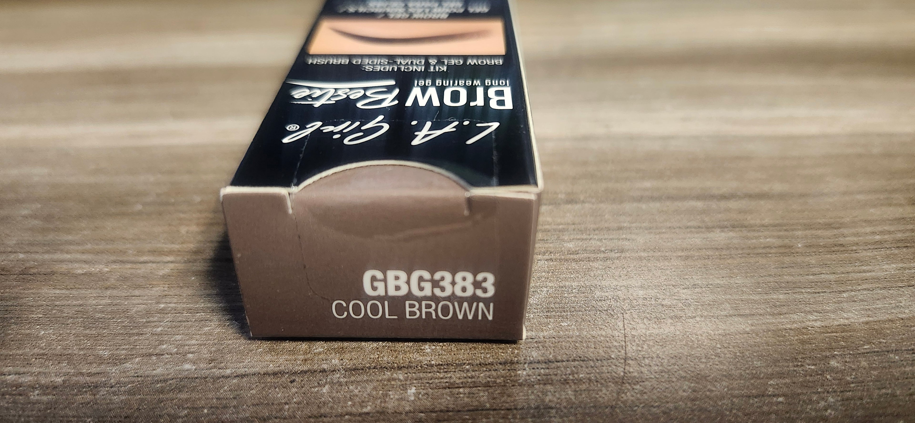 L.A. Girl Brow Bestie Long Wearing Gel 2 Piece Kit #383 Cool Brown