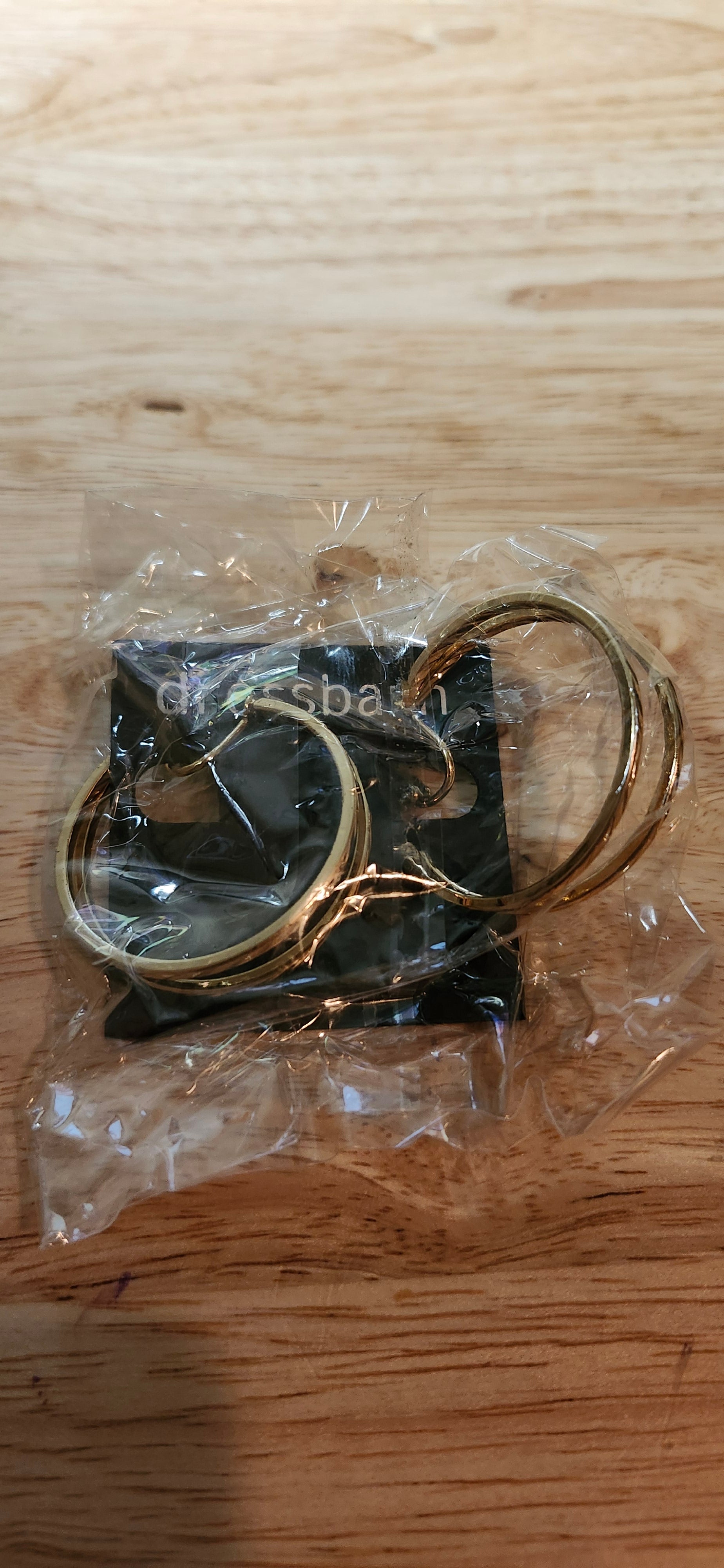 Dress Barn Dual Gold Hoop Earrings