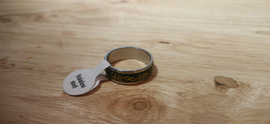 Black Scorpian Stainless Steel Ring Size 20mm