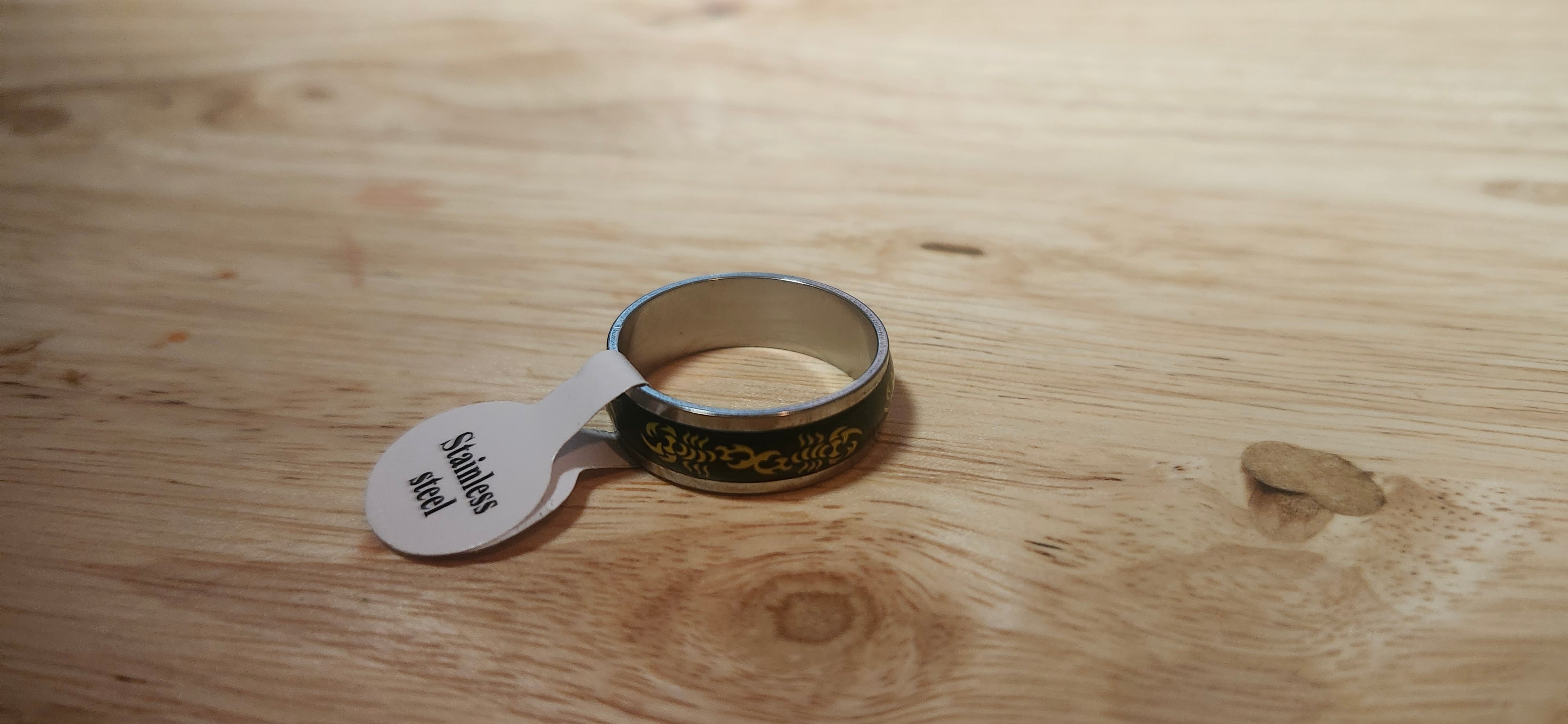 Black Scorpian Stainless Steel Ring Size 20mm