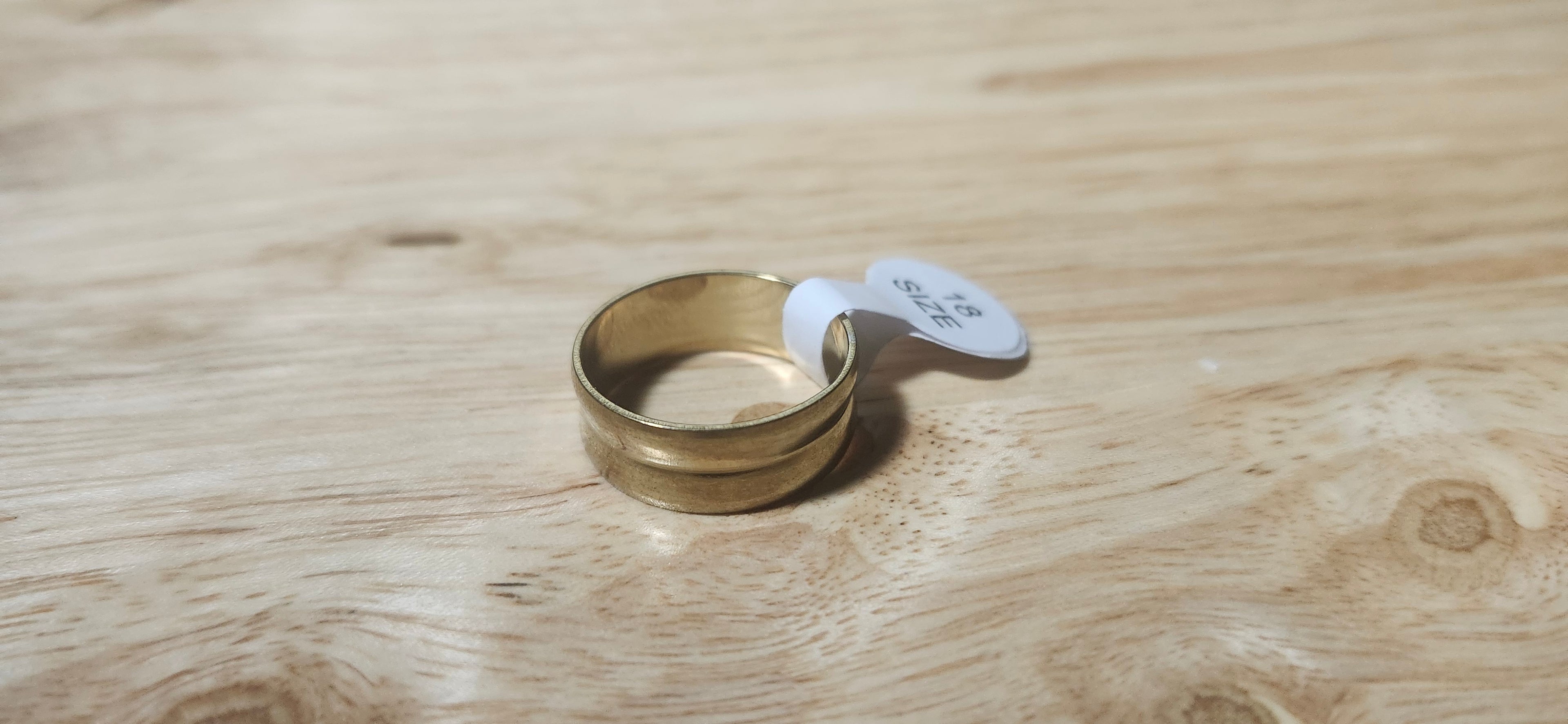 Golden Valley Stainless Steel Ring Size 18mm