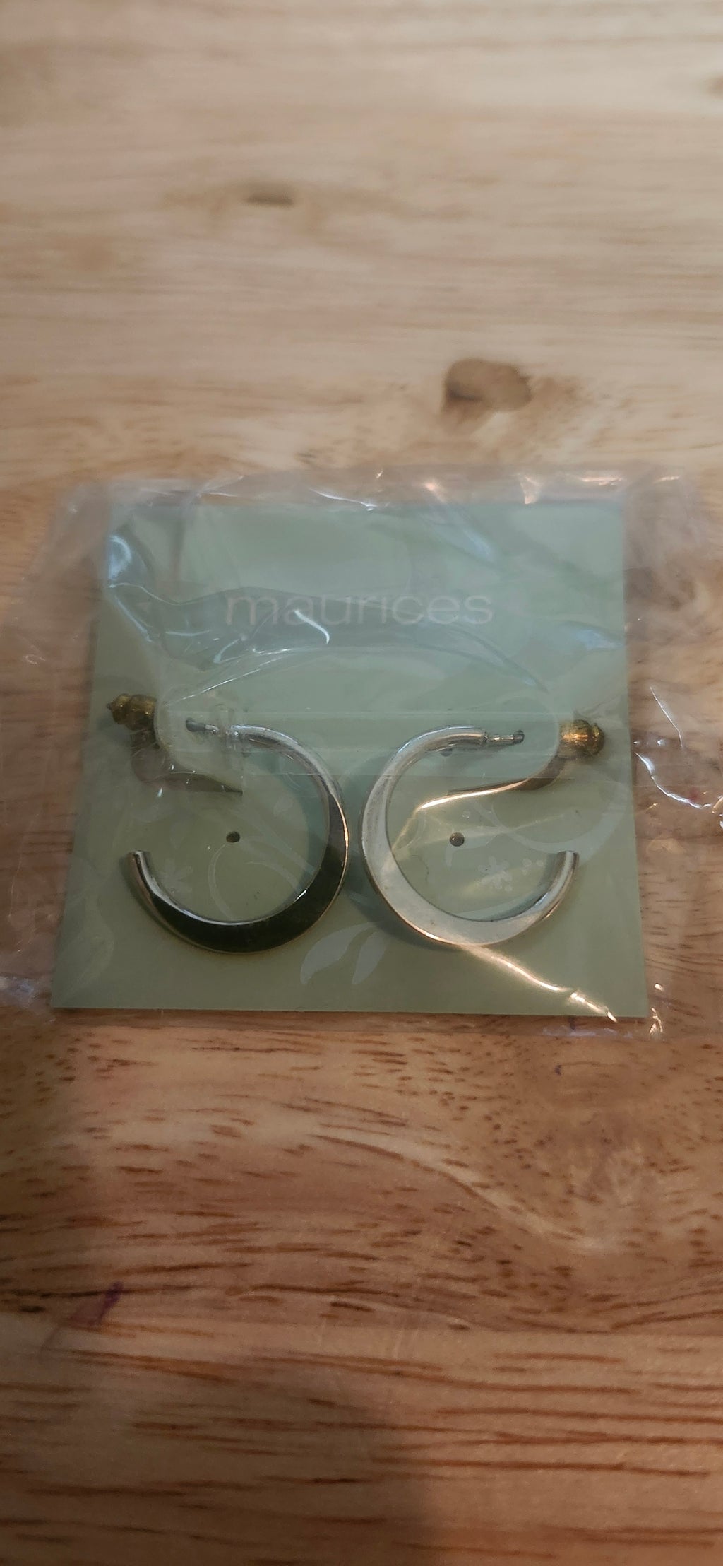 Maurice's Silver Hoop Dangle Earrings