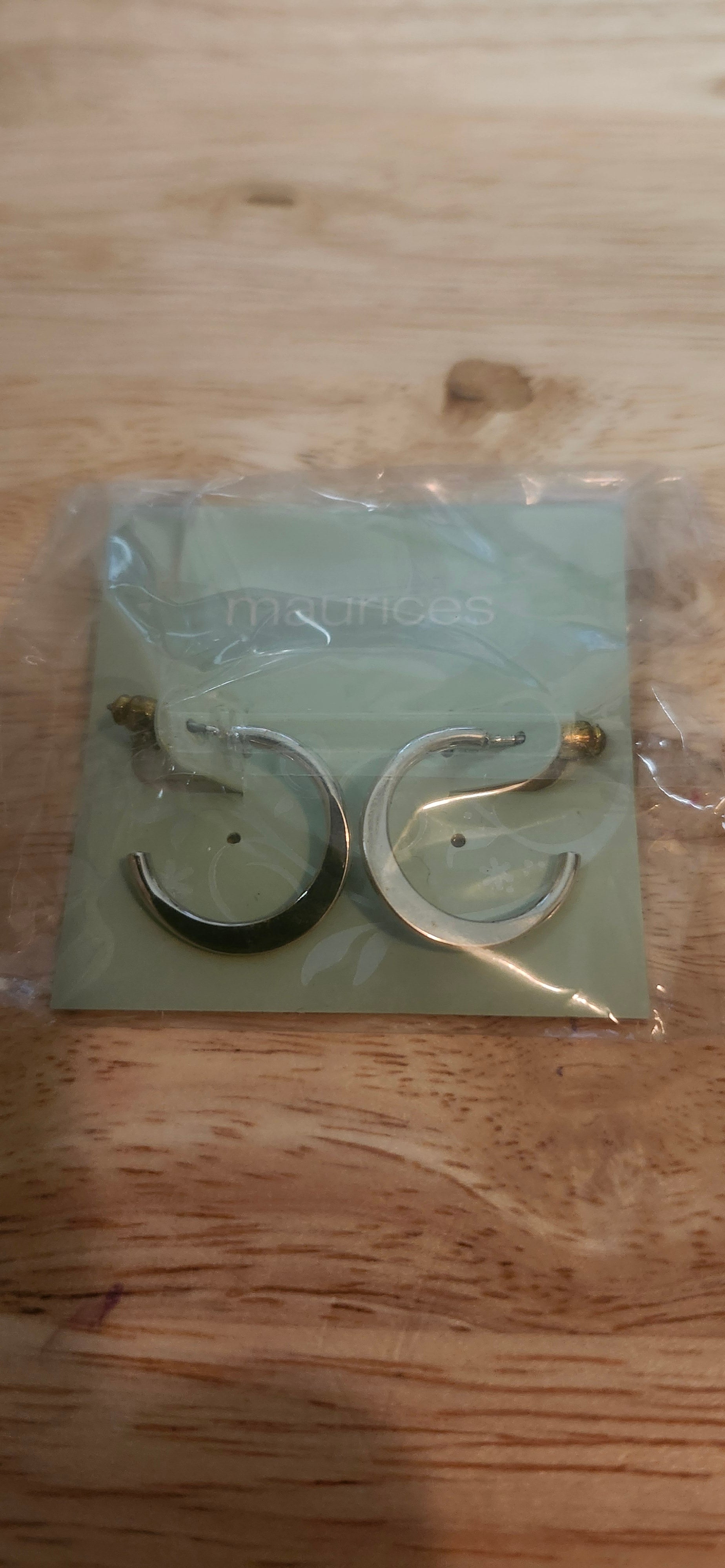 Maurice's Silver Hoop Dangle Earrings