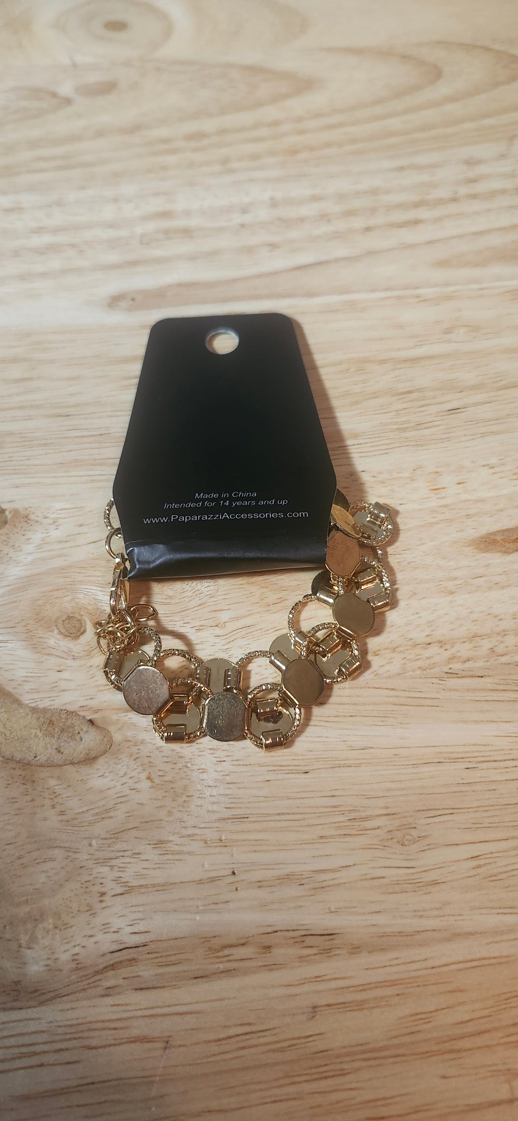 Paparazzi Cast a Wider Net Gold Bracelet