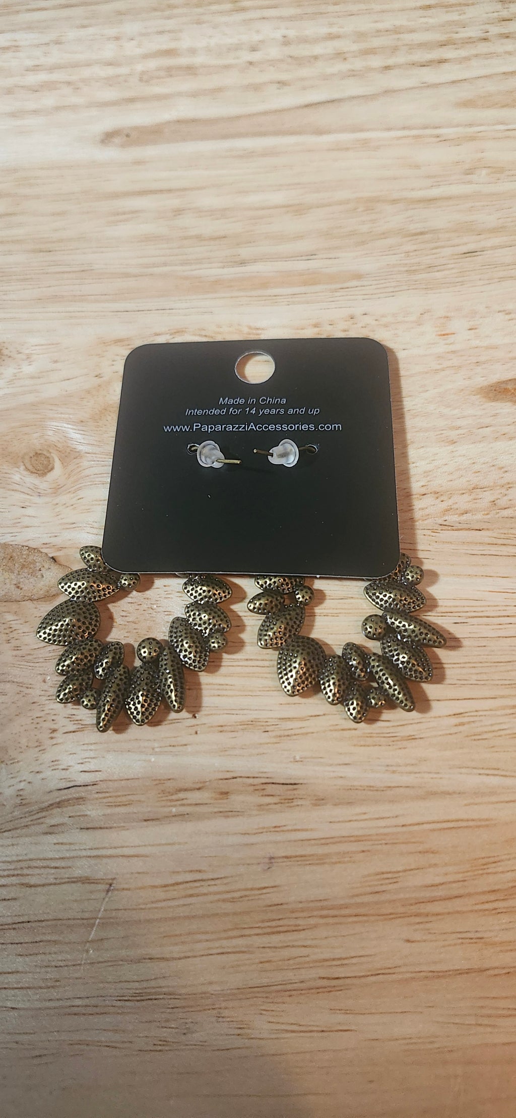 Paparazzi Brown Gemstone Nature Earrings