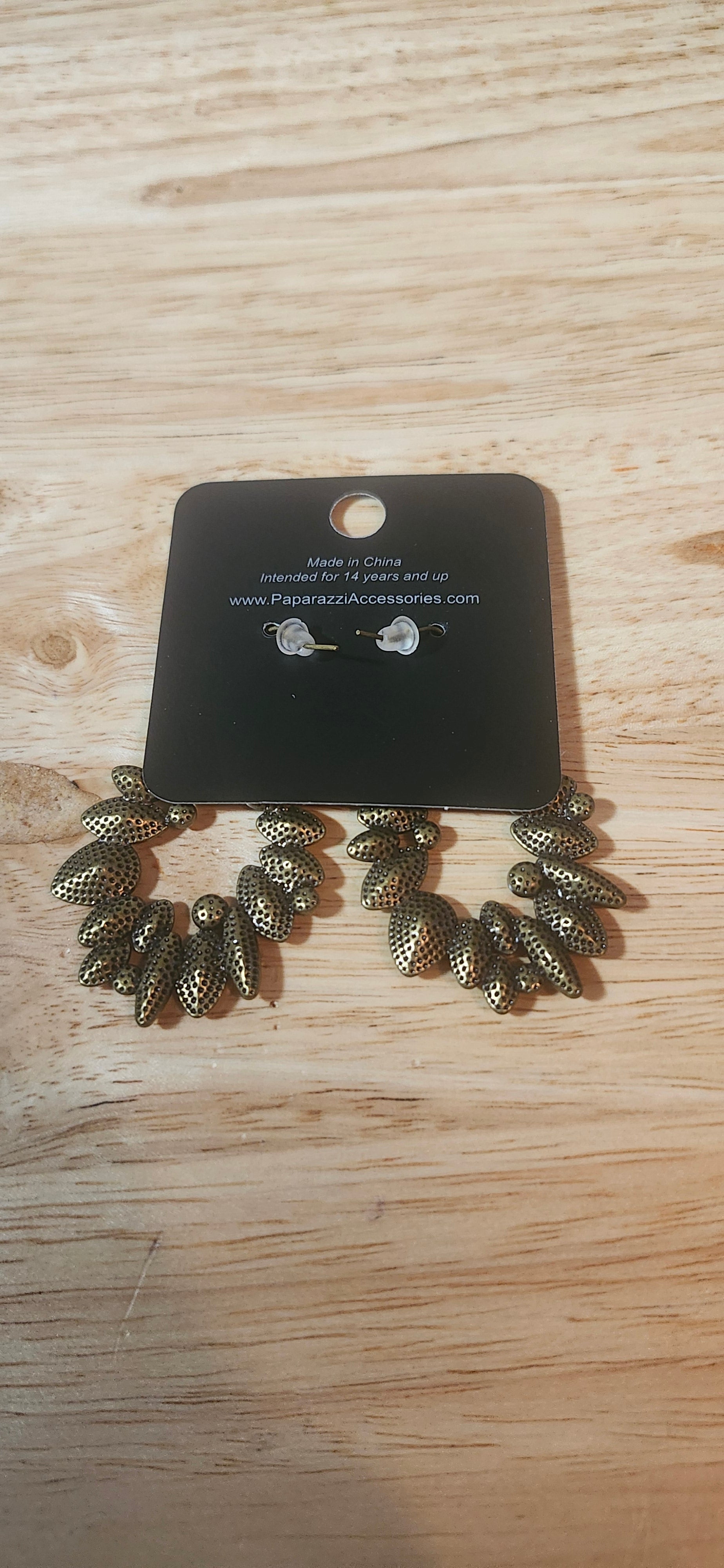 Paparazzi Brown Gemstone Nature Earrings