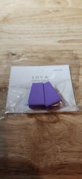 LDYA Fashion Jewelry Matte Purple Geometric Trapezoid Stud Earrings