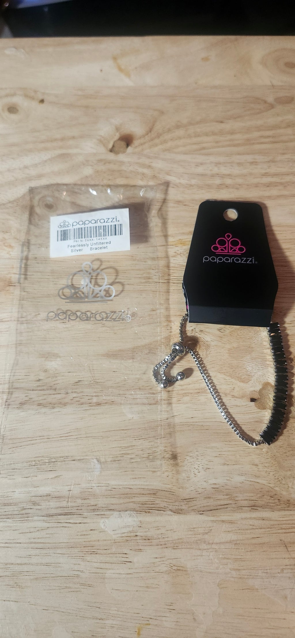 Paparazzi Fearlessly Unfiltered Silver Bracelet