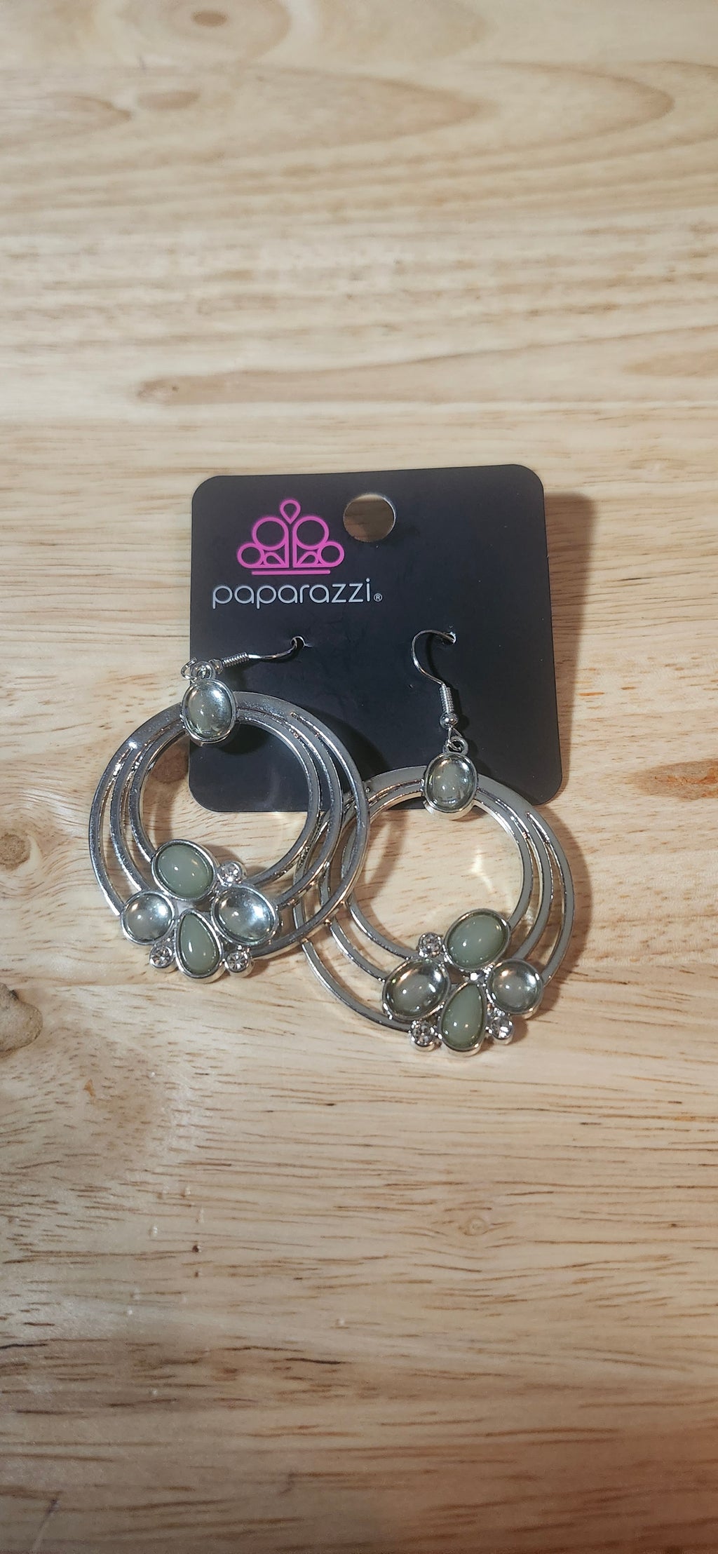 Paparazzi Dreamy Dewdrops Green Earrings