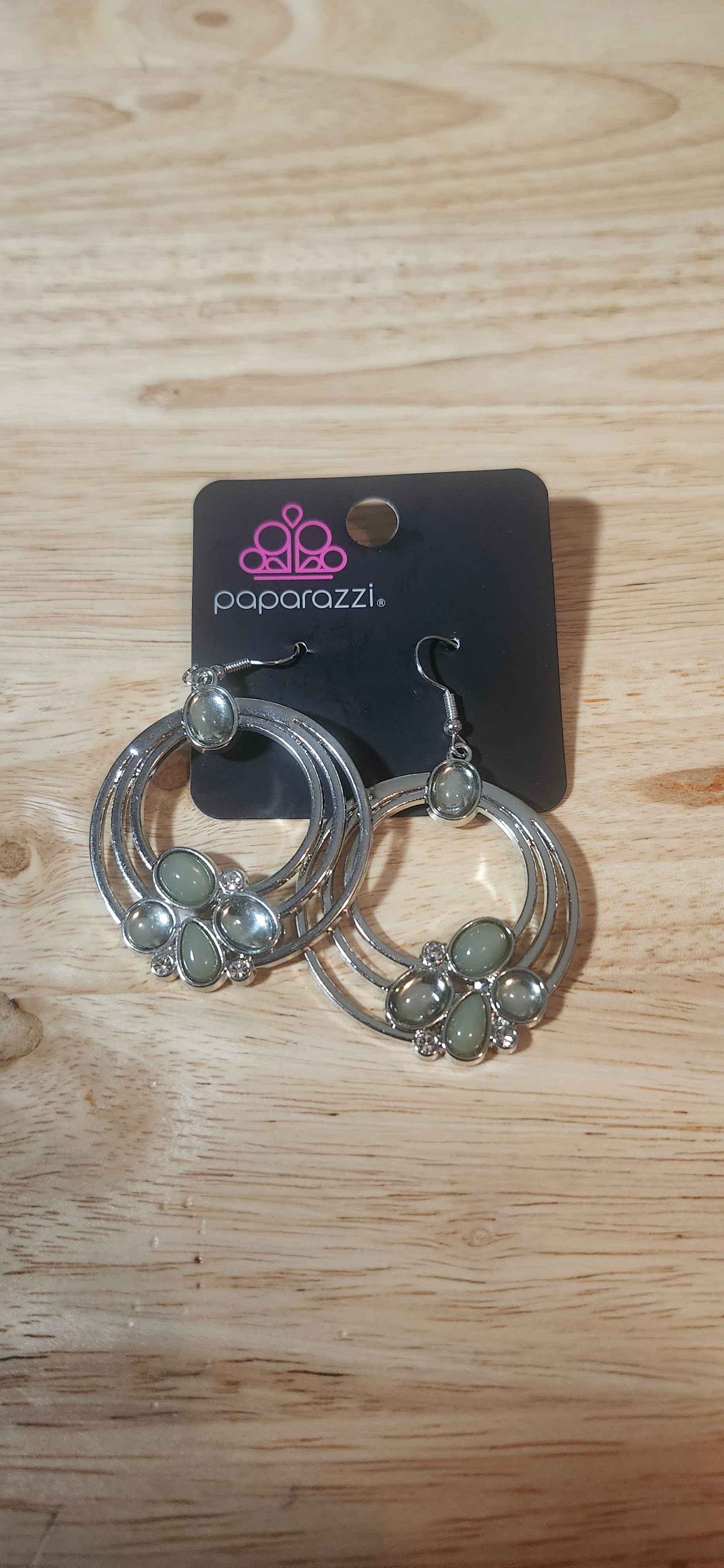 Paparazzi Dreamy Dewdrops Green Earrings