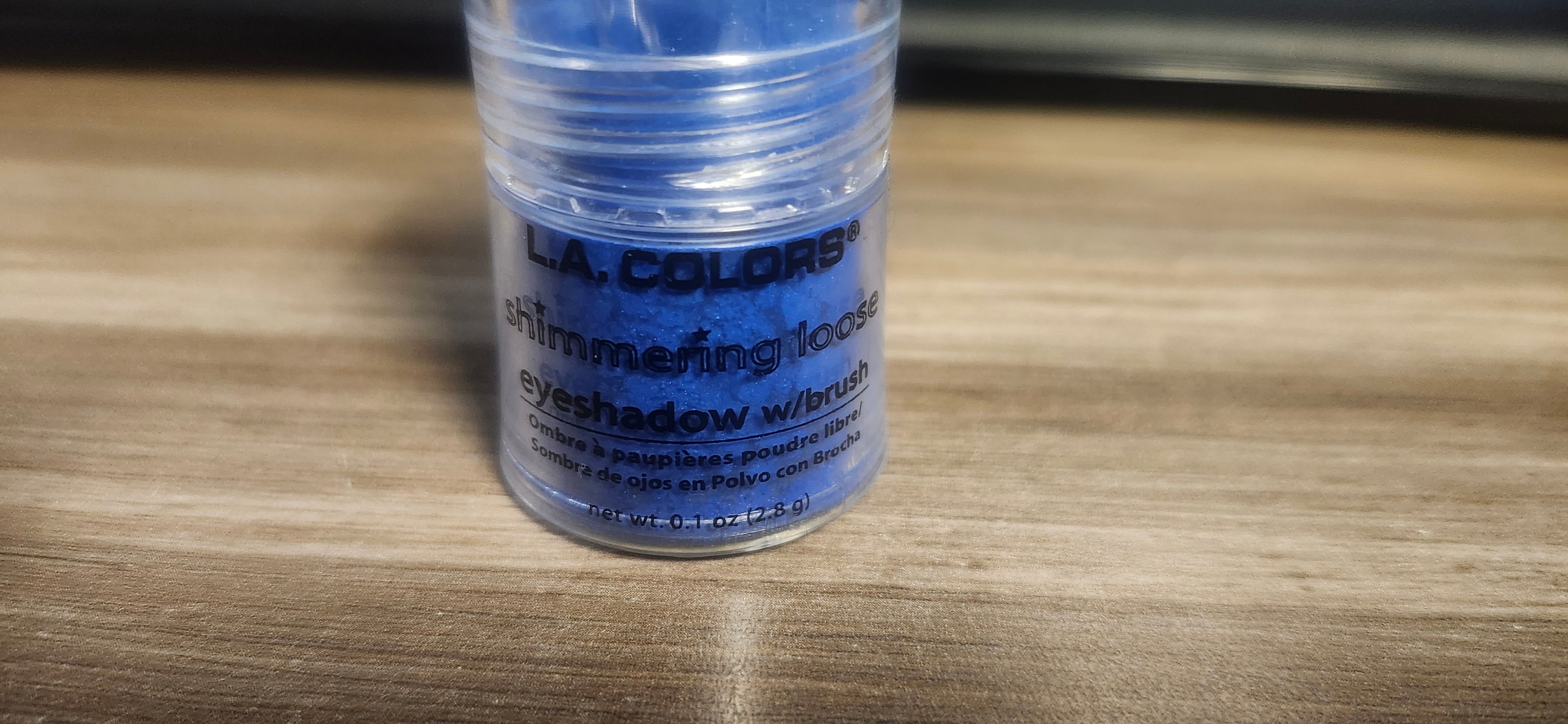 L.A. Colors Shimmering Loose Eyeshadow W Brush Peek-A-Blue