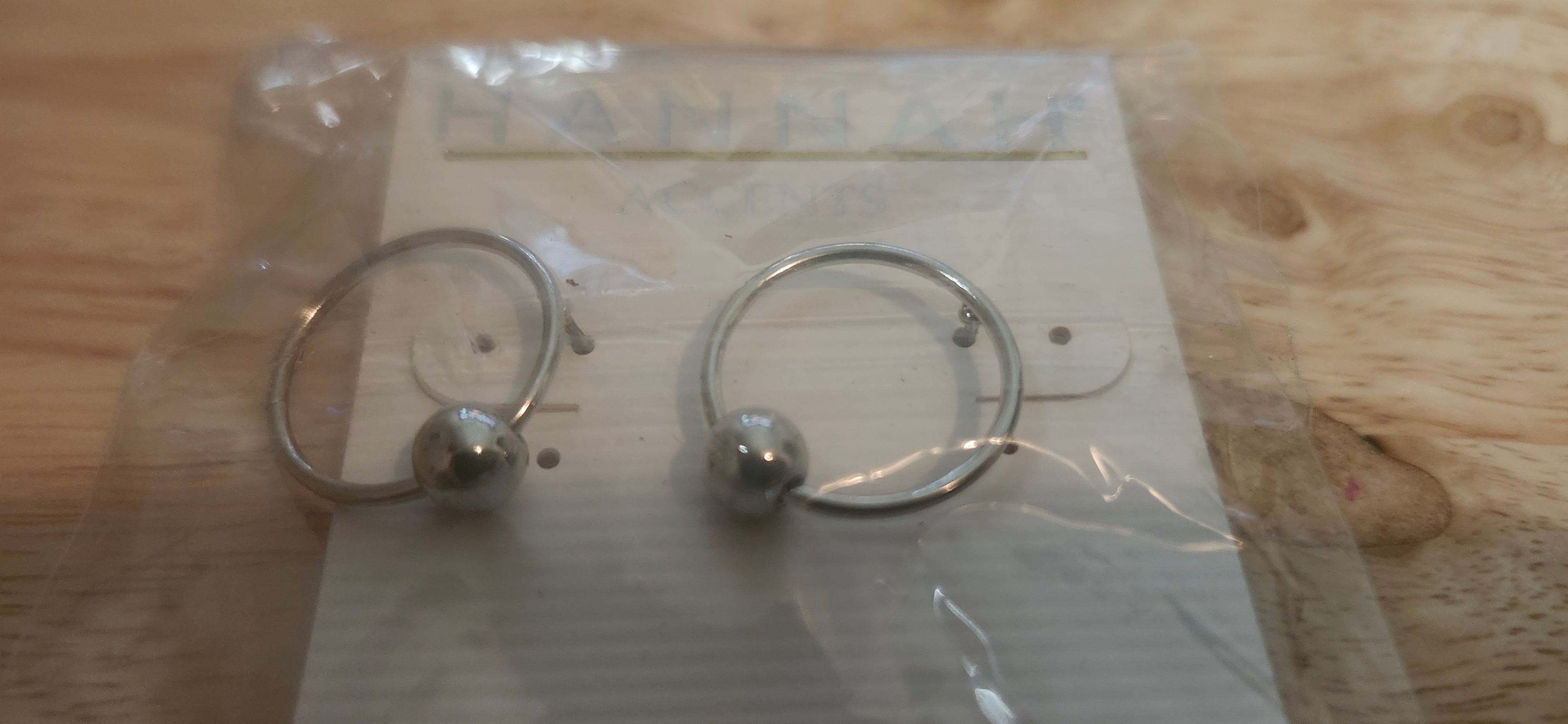 Hannah Accents Silver Ball Earrings