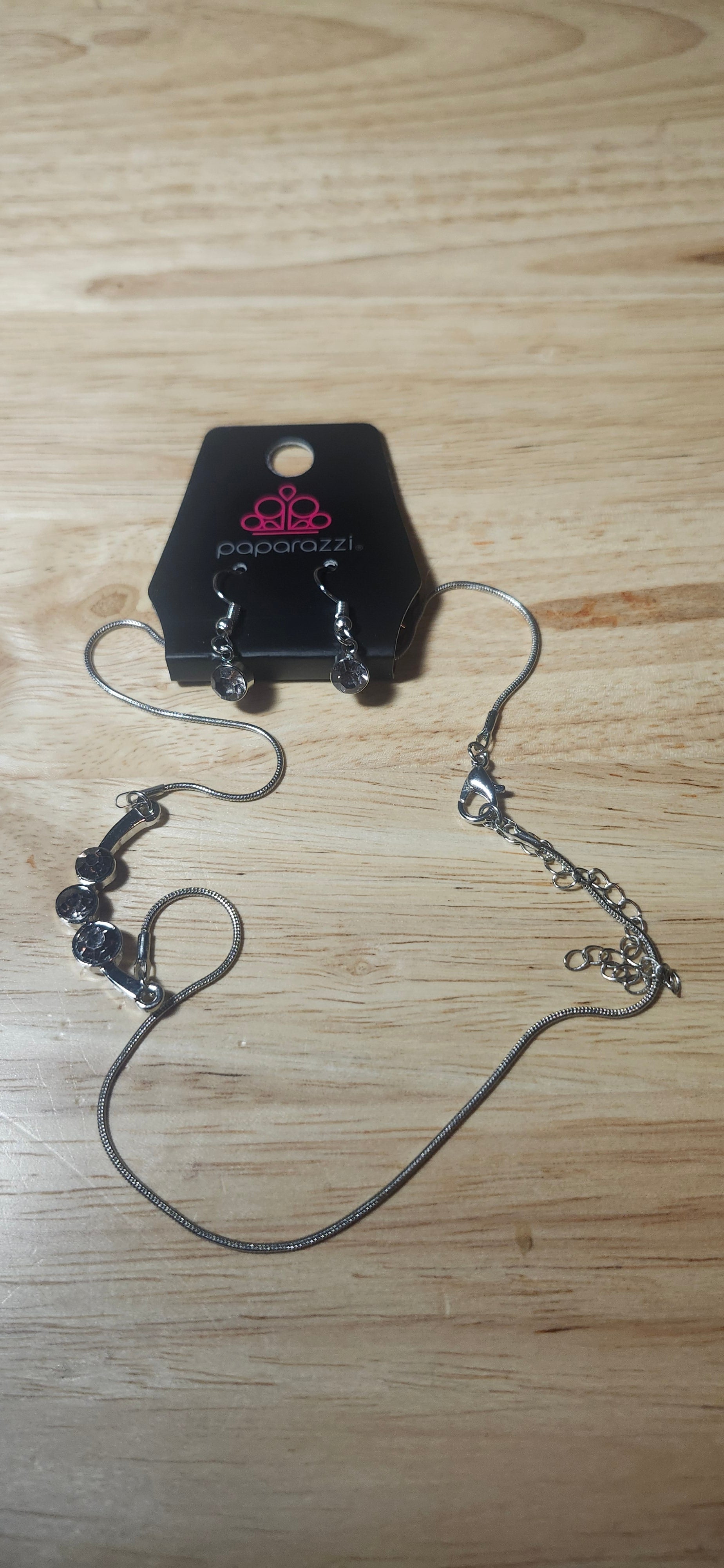 Paparazzi Sparkling Stargazer Silver Necklace W Earrings